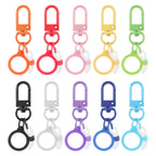 Mini Coloured Pen Clips, 10Pcs Nurse Badge Reel Accessory with Lobster Clasp, Retractable Holder for Nurses, Pen Converter, Silicone Pens Holder for Lanyard, Nurse, Teachers, Office