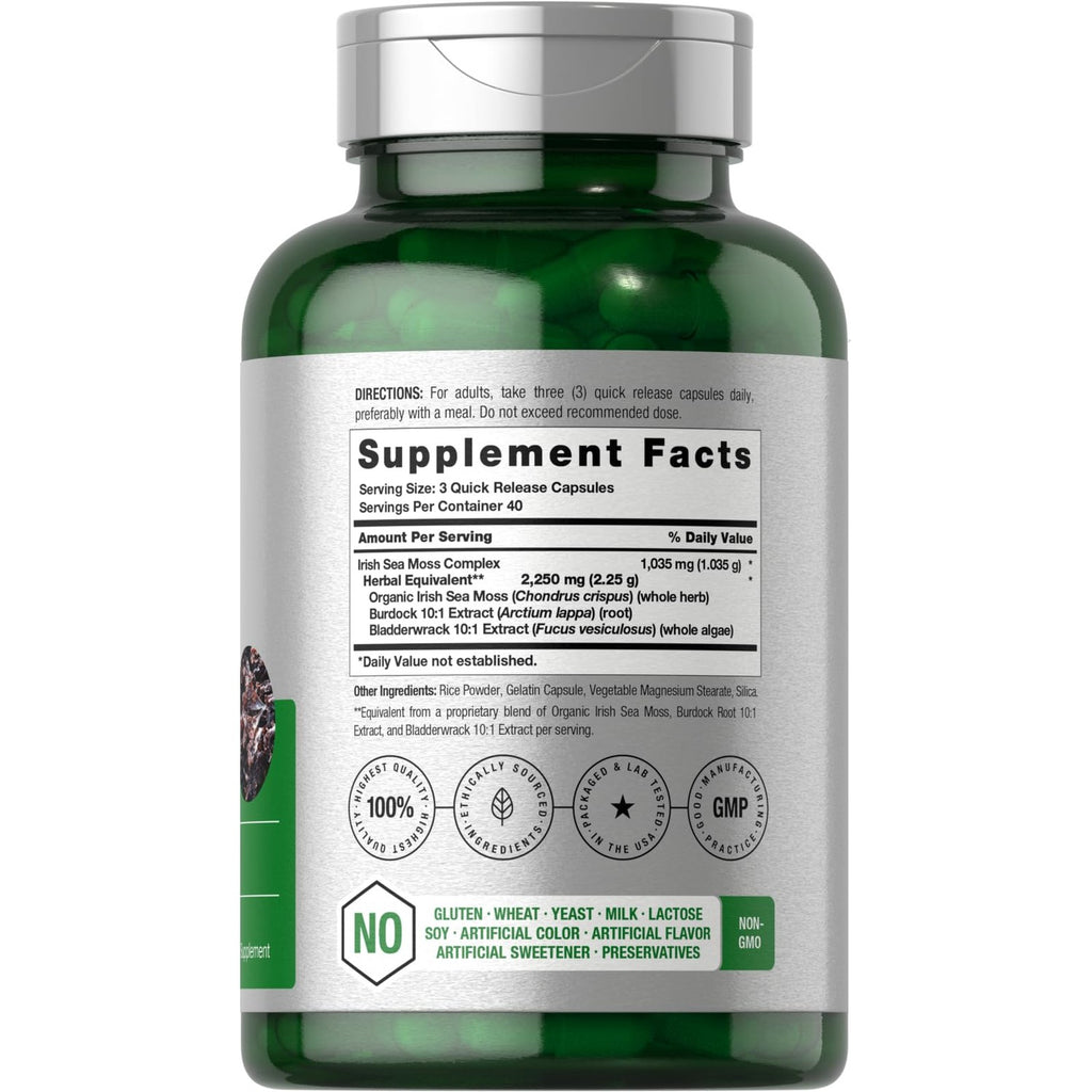 Horbäach Sea Moss Capsules | 120 Count