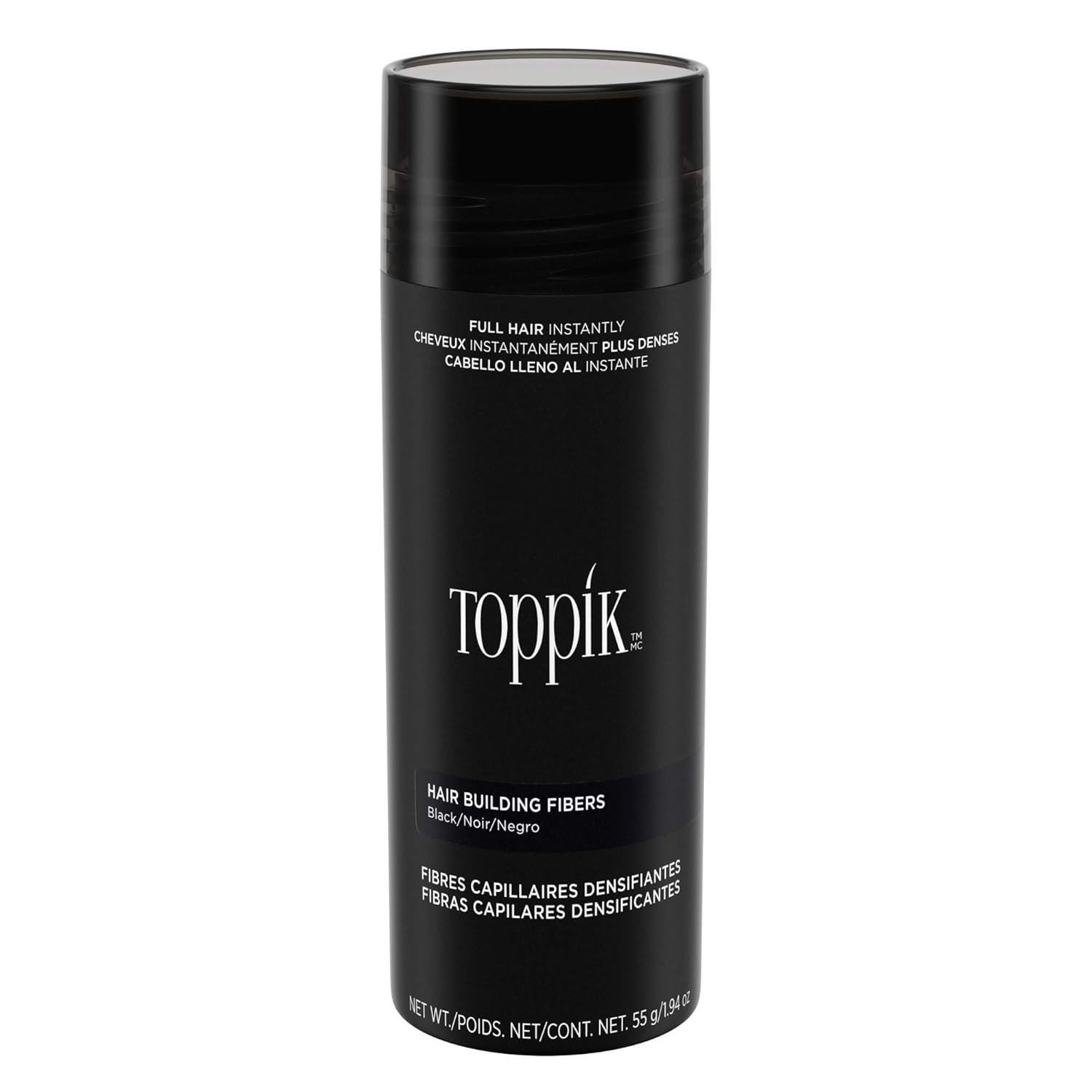 Buy now Toppik Hair Building Fibers, Fill In Fine or Thinning Hair Instantly Thicker, Fuller Looking Hair 9 Shades,4 size options Black X-Large 55g at indiglob india