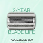 Panasonic Electric Bikini Trimmer, Waterproof Full-Body Cordless Electric Razors for Women Legs with Bikini Attachments, 3 Hypoallergenic Blades, for Travel, Shower, and Everyday Use - ES-AWL6AG