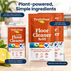 Truly Free Floor Cleaner Kit - 16oz Empty Bottle + Two 3 oz Fills