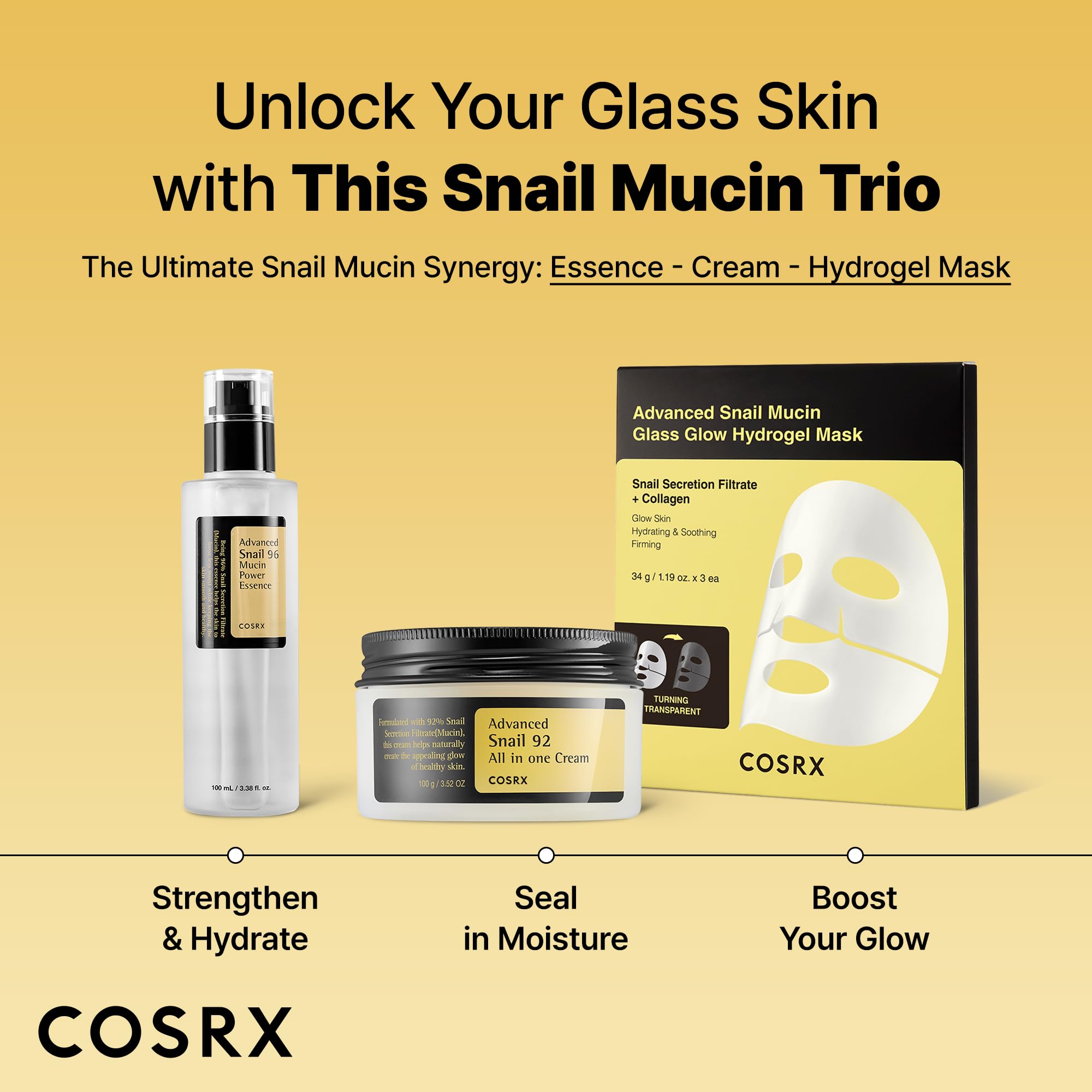 Buy now COSRX Snail Mucin Repairing Serum 100ml, Hydrating Serum for Face with Snail Secretion Filtrate for Dull Skin & Fine Lines, Korean Skin Care at indiglob india