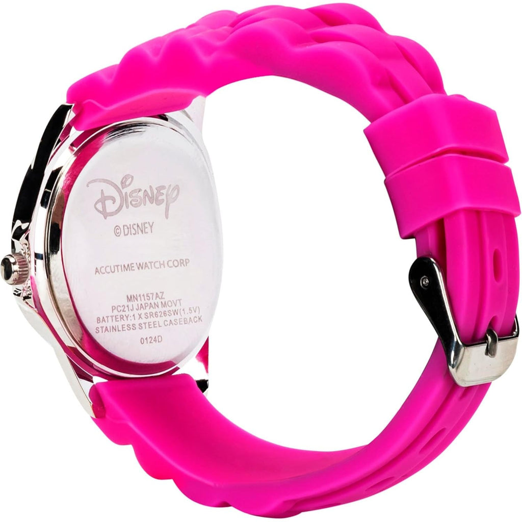 Buy now Minnie Mouse Time Teacher Watch for Girls - Analog Time Learning with Easy-to-Read Numbers and Comfortable Silicone Band at indiglob india