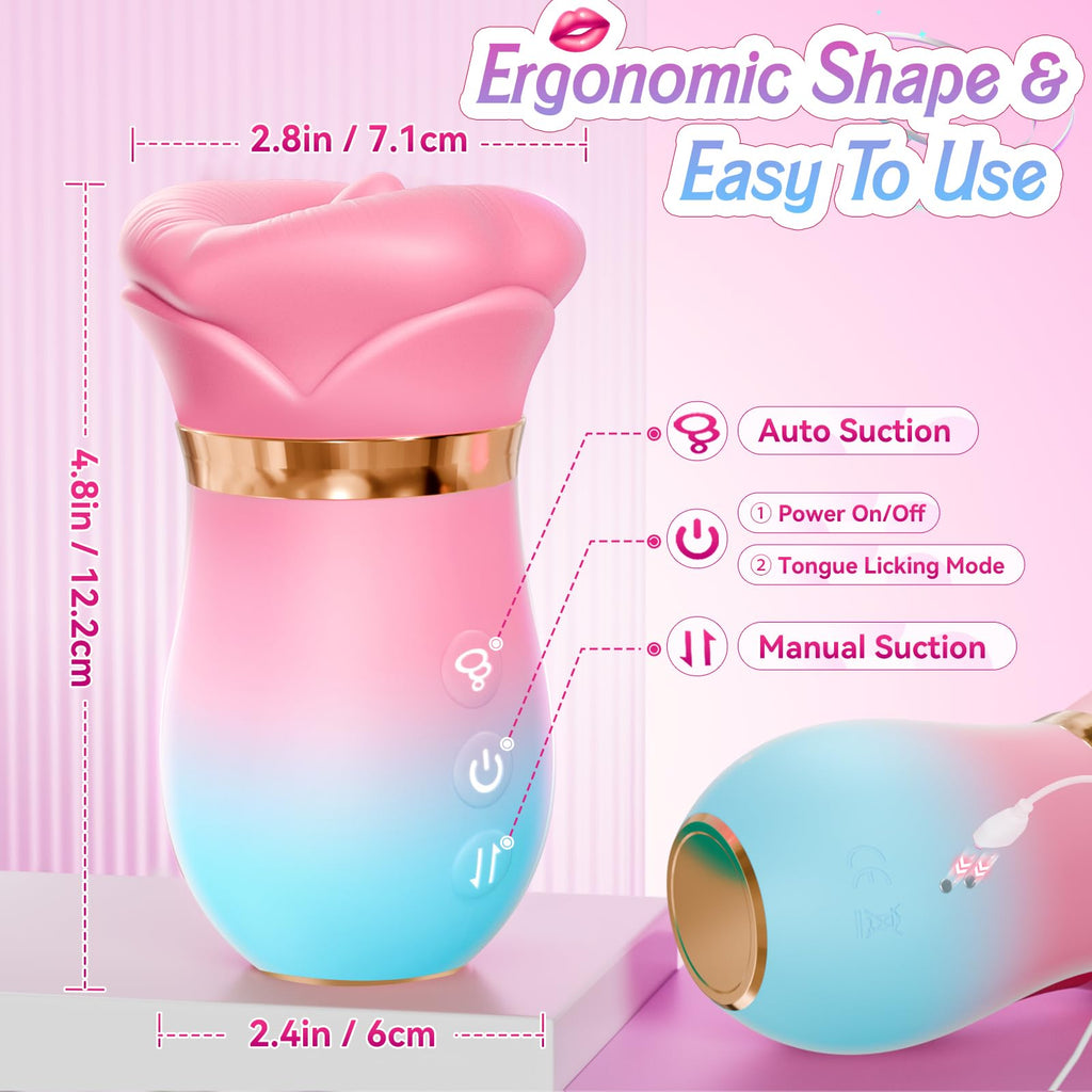 Mouth Licking Sucking Vibrator Sex Toys for Women Female Couples
