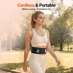 Comfytemp Red Light Therapy Vibration Massage Belt, Cordless, Lower Back