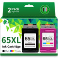 TEINO 65XL 65 Ink Cartridges Black/Color Combo Pack Replaced for HP Ink 65