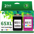 TEINO 65XL 65 Ink Cartridges Black/Color Combo Pack Replaced for HP Ink 65