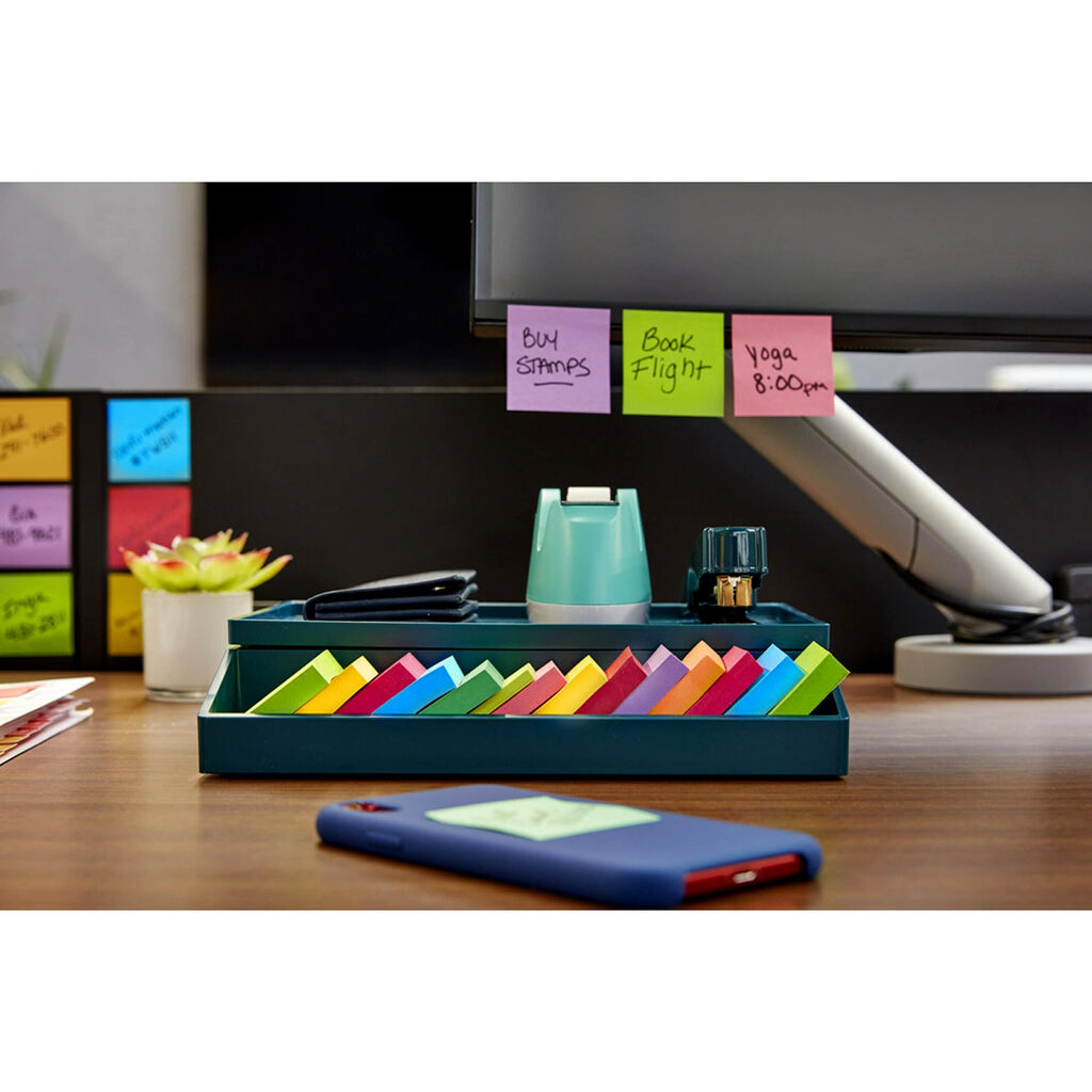 Post-it Super Sticky Notes, 1.88 x 1.88 in, Supernova Neons, 8 Pads