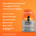 One A Day Multivitamin for Women 50 and Over Tablets, Womens Multivitamin 50 plus with Vitamins D, C, E, Zinc & Biotin, Daily Vitamins for Woman 50+, 100 Ct (Packaging May Vary)