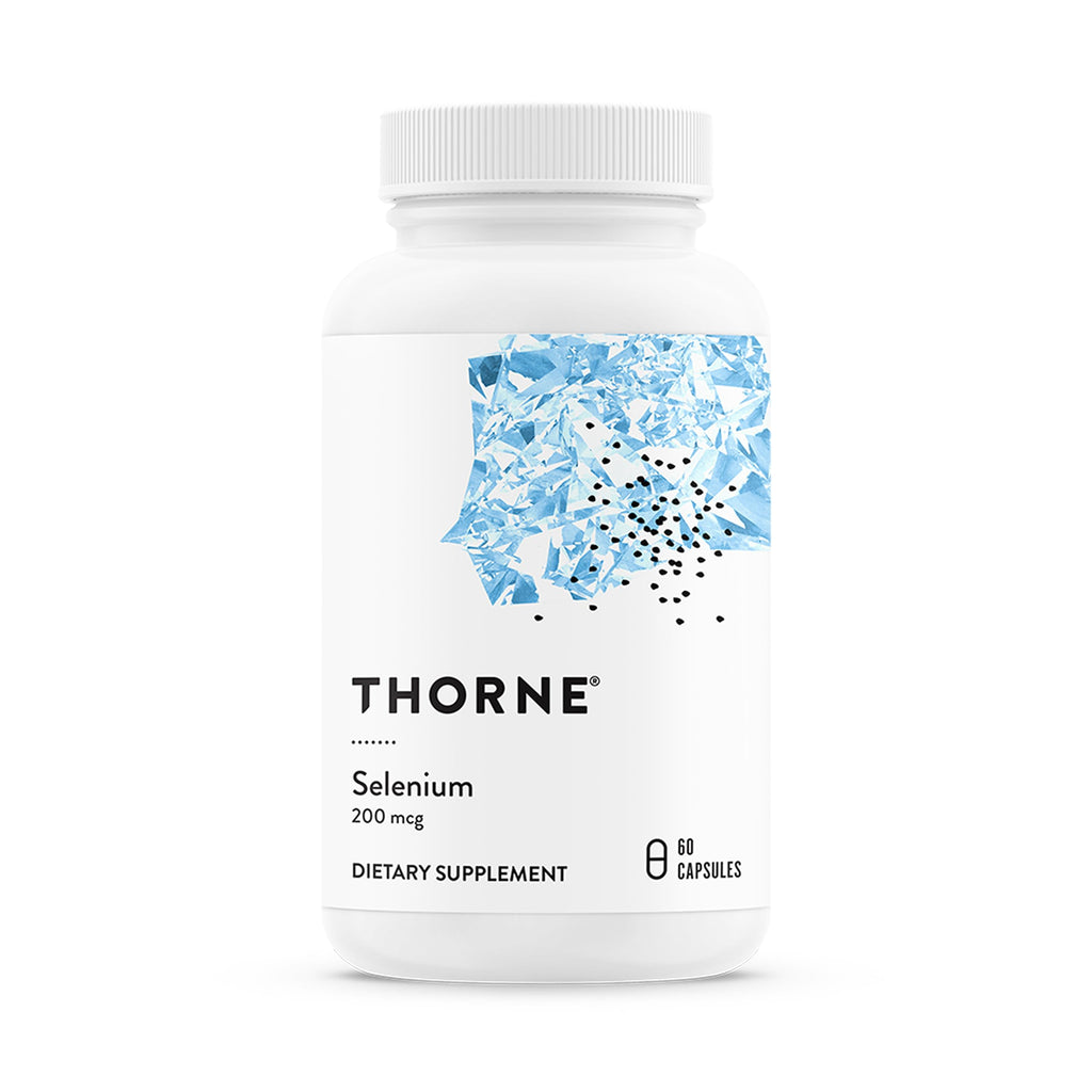 THORNE Selenium, 200 mcg L-Selenomethionine Supplement, 60 Capsules | Supports Healthy Thyroid Function, Immune Function, Healthy Aging & Antioxidant Defense*, NSF Contents Certified