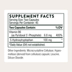 THORNE 5-HTP, 100 mg 5-Hydroxytryptophan & Active Vitamin B6, 90 Capsules | Supports Healthy Serotonin Levels, Restful Sleep, Positive Mood & Stress Management*, Gluten-Free, NSF Contents Certified