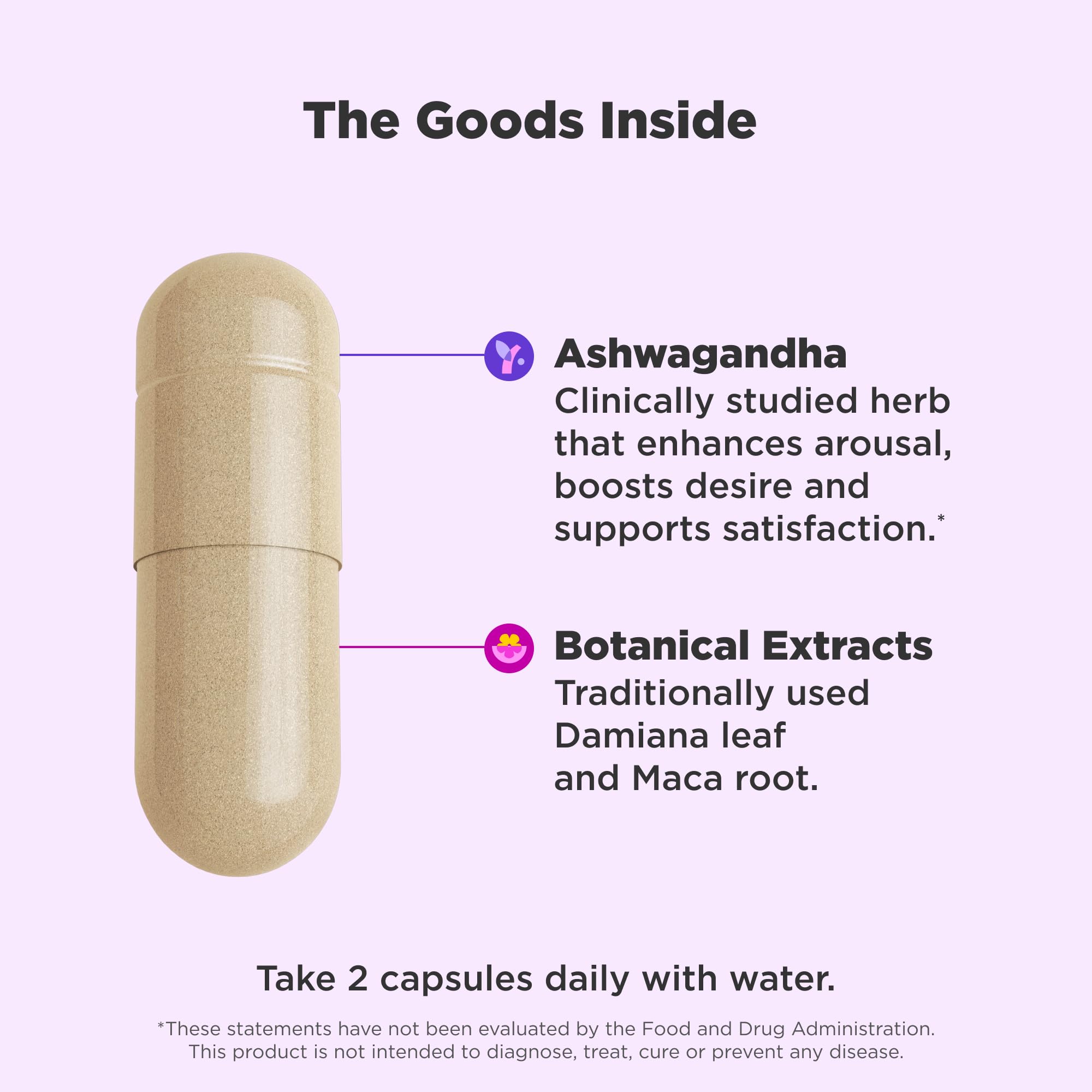 OLLY Lovin' Libido, Boost Desire with Ashwagandha, Maca & Damiana- 40 Count