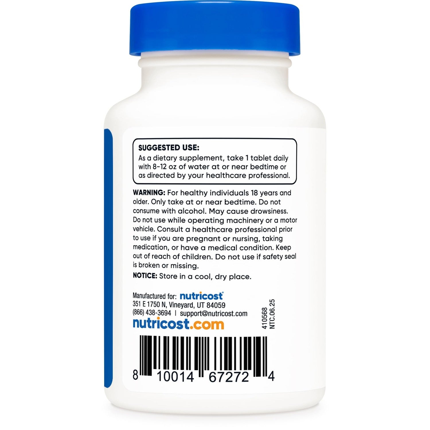 Nutricost Melatonin 5mg, 240 Tablets - 5mg Per Serving, Non-GMO, Gluten Free (Pack of 2)