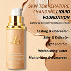 Foundation 4 in 1 - Medium Spectrum with SPF 50+, Color Changing Foundation, Hydrating Color Changing Foundation Makeup, Concealer, Sun Protection, Longwearing & Waterproof for All Skin Types