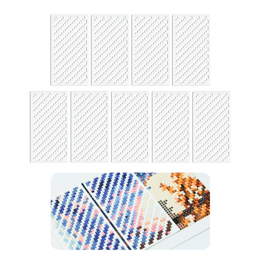 Foreveryoung Diamond Painting Zigzag Rulers, 9 PCS Tools for Square Kits