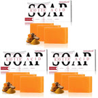 ORIENTLEAF Kojic Acid Soap, Turmeric Soap Bar, Fresh Citurs Scent, Gentle for face and body with Vitamin C, Shea Butter, Retinol, Olive Oil, Collagen (6 PACK)
