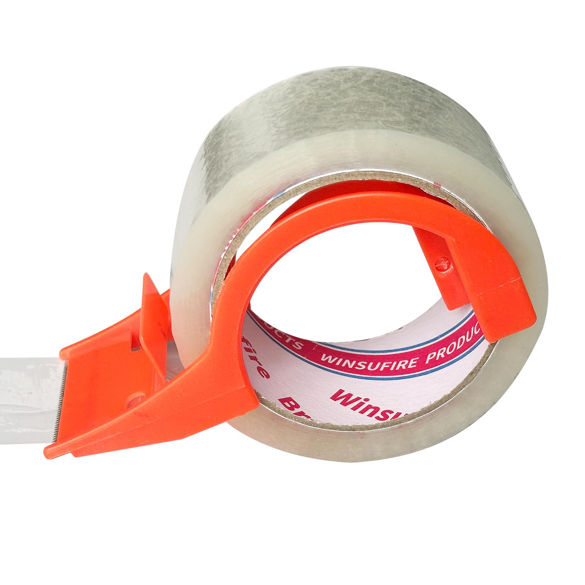 Heavy Duty Clear Packing Tape With Dispenser 1.88 inch 65 Yards 6 Pack