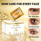 CHMI 24K Gold Under Eye Patches 50 Pairs Collagen, Dark Circles, Wrinkles | Puffy looking eyes, collagen skin care, hydrating eye mask, hydrogel, hyaluronic acid, vitamin E, men & women, travel, gift