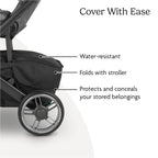 Buy now UPPAbaby Basket Cover for Cruz V2 and V3 Strollers - Protects and Conceals Belongings - Easy Attachment and Access - Water-Resistant Material at indiglob india
