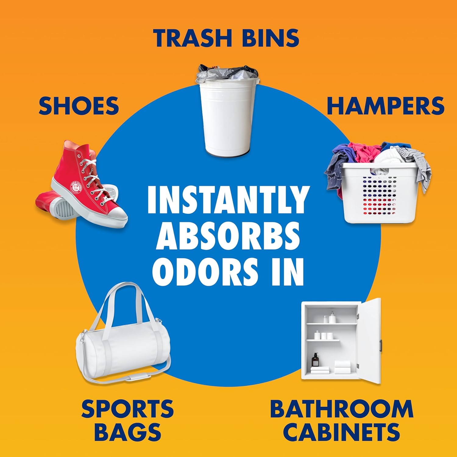 Buy now Arm & Hammer Fresh Effects Odor Neutralizing Baking Soda Pouches, Unscented Deodorizer for Long Lasting Freshness in Shoes, Gym Bags, & Small Spaces, 5 count at indiglob india