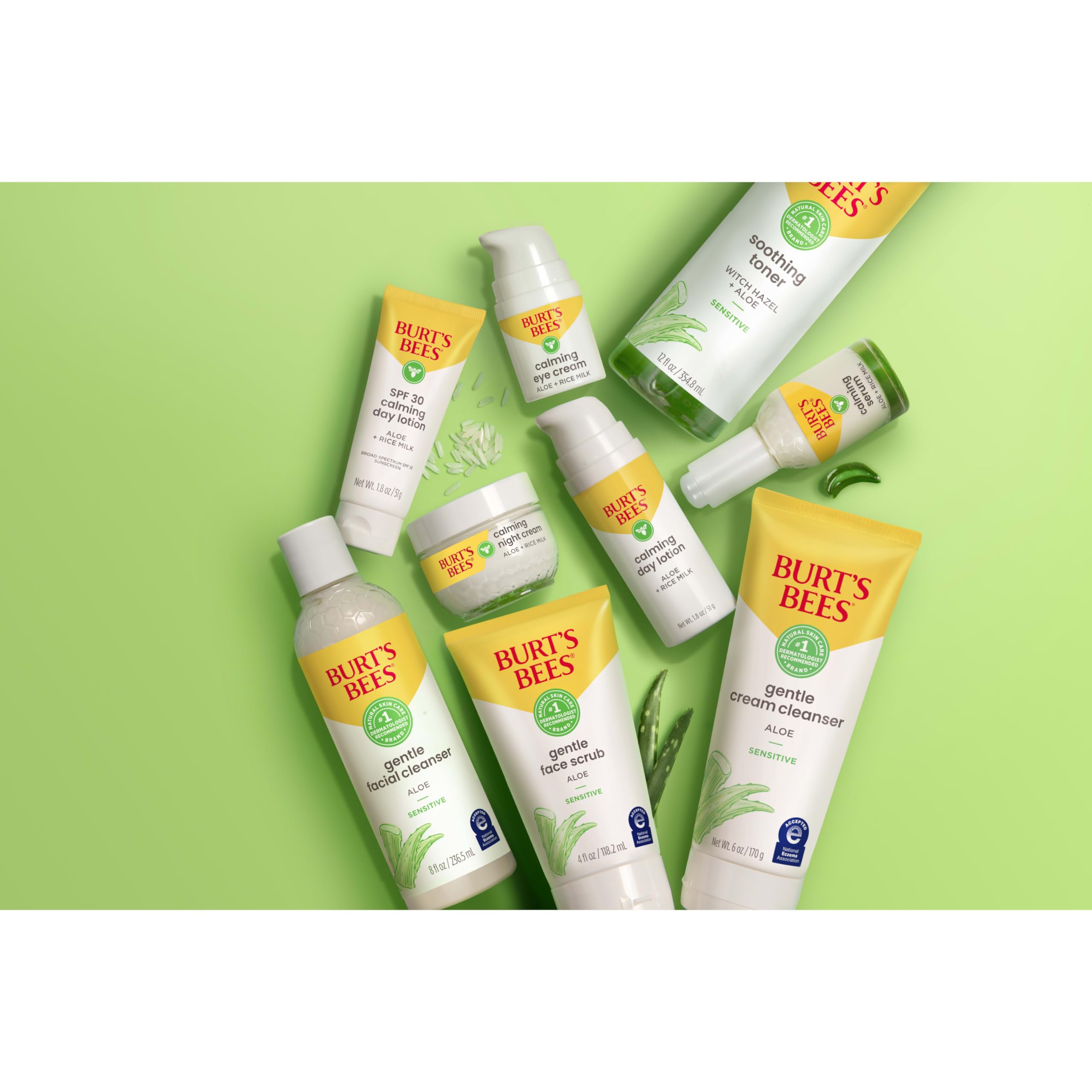 Buy now Burt's Bees SPF 30 Calming Day Face Lotion With Aloe and Rice Milk for Sensitive Skin, Sunscreen Face Lotion Soothes Redness and Irritation, 99.4 Percent Natural Origin Skin Care, 1.8 oz. Tube at indiglob india
