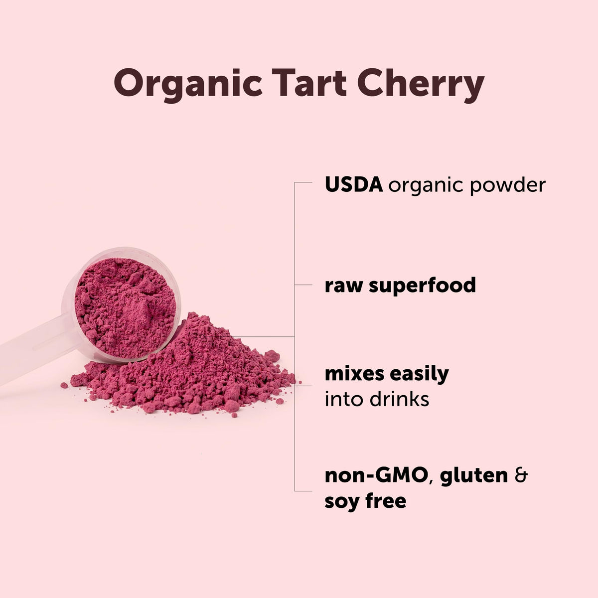 Micro Ingredients USDA Organic Tart Cherry Powder, 4oz | Raw Superfood