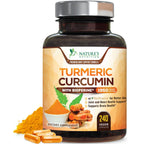 Turmeric Curcumin Supplement 95% Curcuminoids 1950mg with Organic Turmeric & BioPerine Black Pepper Extract for Best Absorption, Natural Vegan Joint Support, Non-GMO, Bottled in USA - 120 Capsules