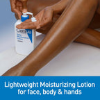 Buy now CeraVe Daily Moisturizing Lotion for Dry Skin, Body Lotion & Face Moisturizer with Hyaluronic Acid and Ceramides, Daily Moisturizer, Fragrance Free, Oil-Free, 12 Ounce at indiglob india