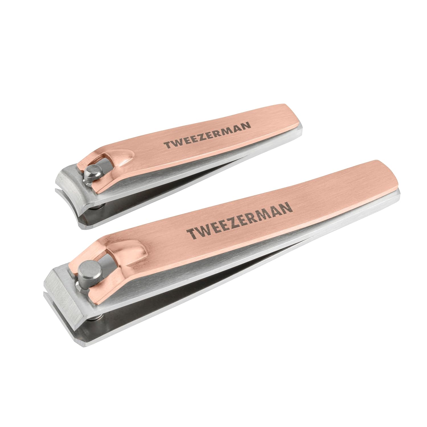 Buy now Tweezerman Stainless Steel Combo Set with Fingernail and Toenail Clippers Rose Gold at indiglob india