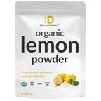 Organic Lemon Powder, 1lb – Real Freeze-Dried Source – Rich in Essential Vitamin C – Natural Immune Support – Raw Lemon Juice Flavor & Aroma – Non-GMO, Filler Free, No Sugar