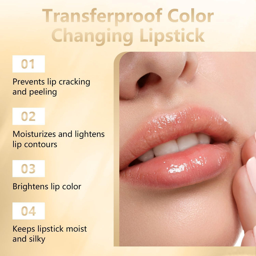 Kivora Color Changing Lipstick for Older Women, pH Adjusting Clear Lip Gloss, Transfer-Proof, Long-Lasting Hydration, 8+ Hours, 2 Pieces