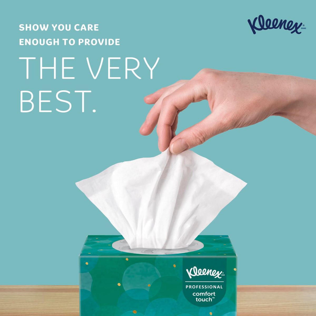 Kleenex® Professional Facial Tissue, Upright Facial Tissue Cube Boxes for Business, 90 Sheets, 6 Boxes