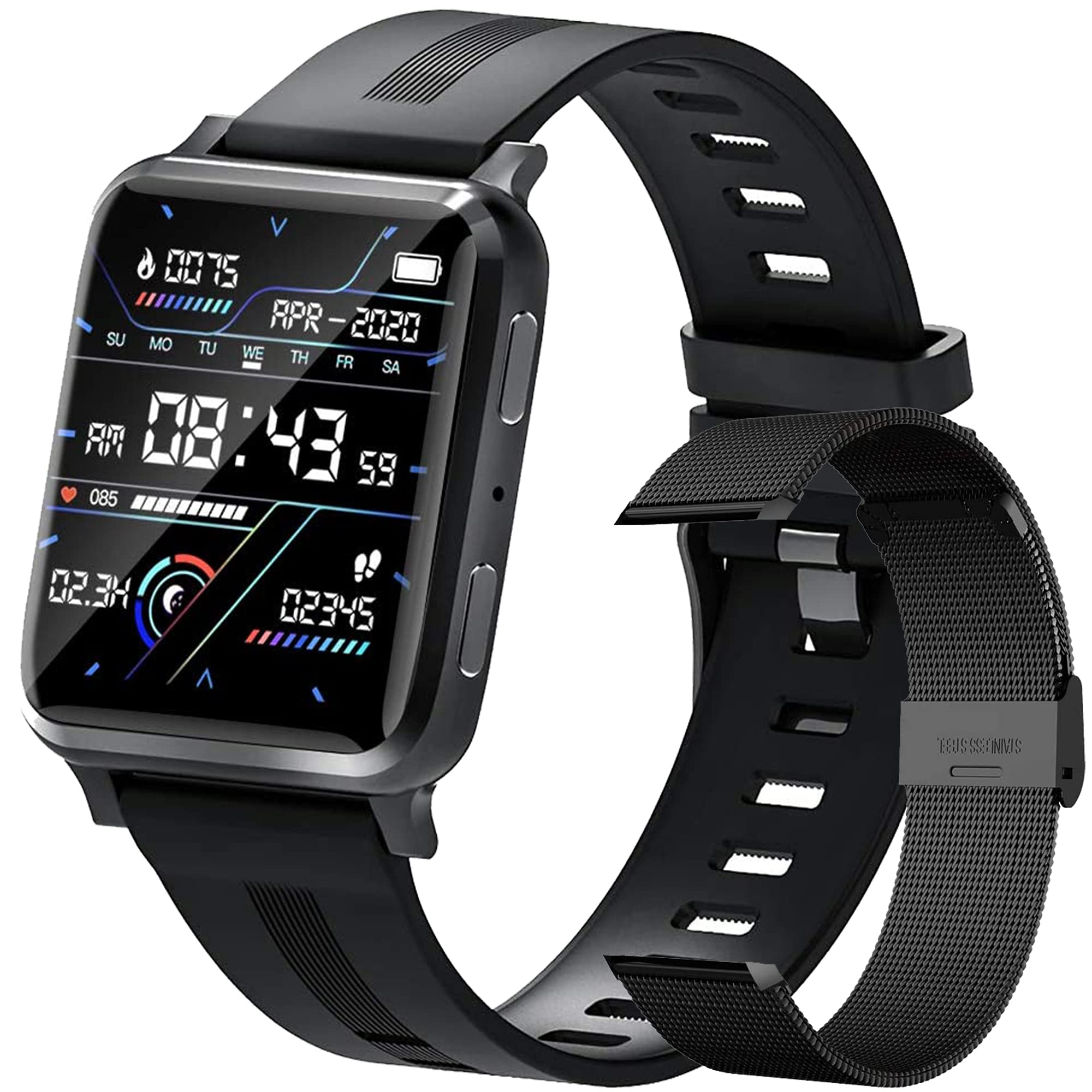 Buy now Smart Watch, Fitness Tracker with Heart Rate Monitor, Activity Tracker with 1.54 Inch Touch Screen, IP67 Waterproof Pedometer Smartwatch with Sleep Monitor, Step Counter for Women and Men at indiglob india