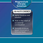 Quality Choice Magnesium Citrate, Saline Laxative for Constipation, Fast Acting Relief, Colon Prep and Cleanse in Both Cherry & Lemon Flavor 10 Fl Oz per Bottle, Clear Mag Citrate