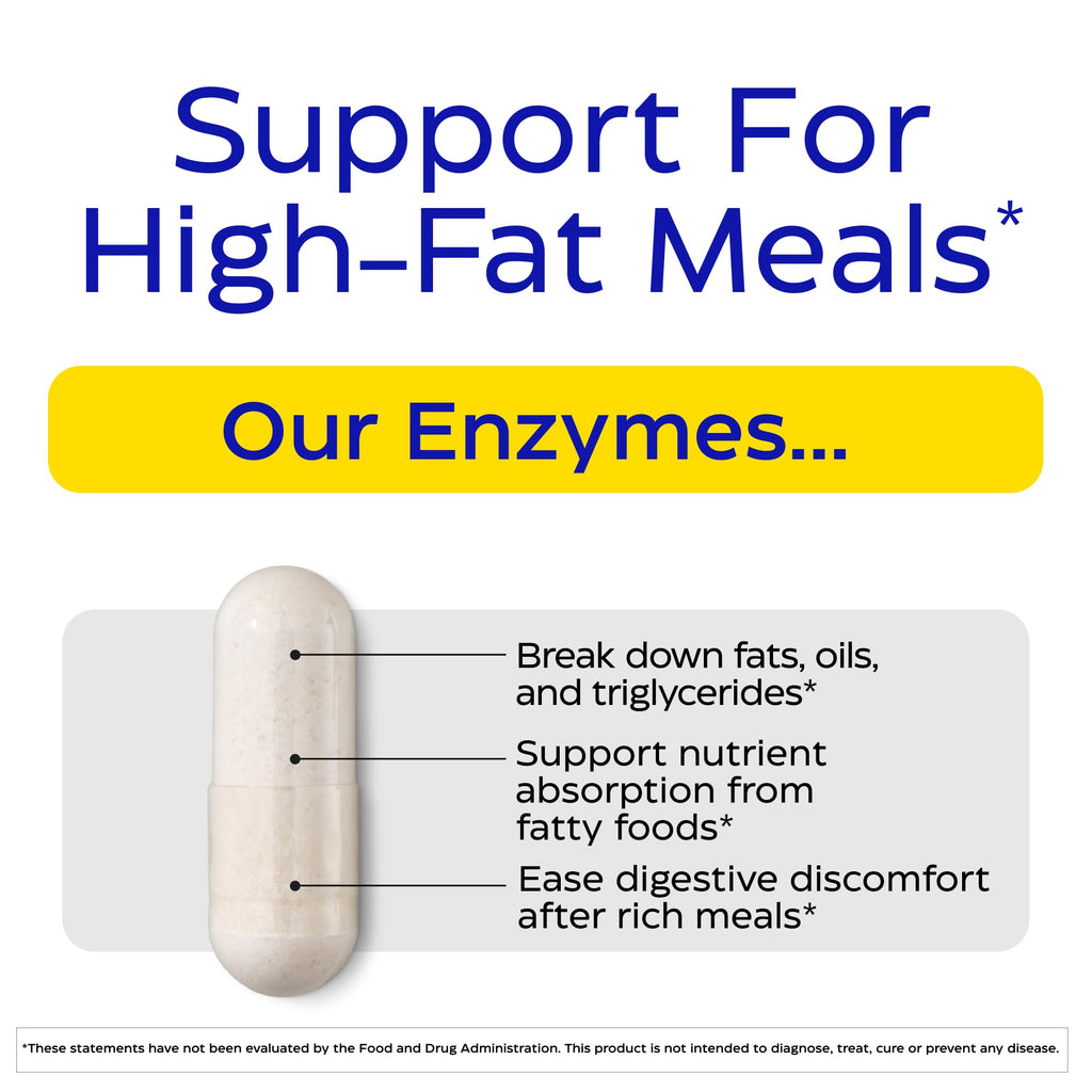 Enzymedica Lypo Gold - Enzyme Supplement for Fat Digestion - 120 Capsules | Protease, Amylase & Lipase Digestive Enzymes for Women & Men, Gut Health & Gallbladder Support