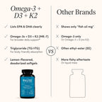The 'Pause Life Omega 3, Vitamin D3 & K2 Fish Oil Supplement, 120 Softgels
