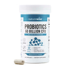NatureWise Probiotics 60 Billion CFU - 17 Strains + Organic Prebiotics - Immune, Digestive & Gut Health Support for Women & Men - Vegetarian, Gluten-Free, Non-GMO - 60 Capsules[2-Month Supply]