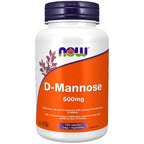 Now Foods D-Mannose, 120 Caps 500 mg (Pack of 3)