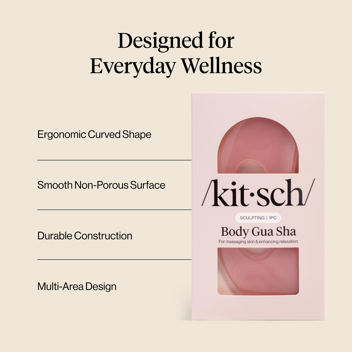 Kitsch Body Gua Sha Tool – Fascia Release Tools - Terracotta