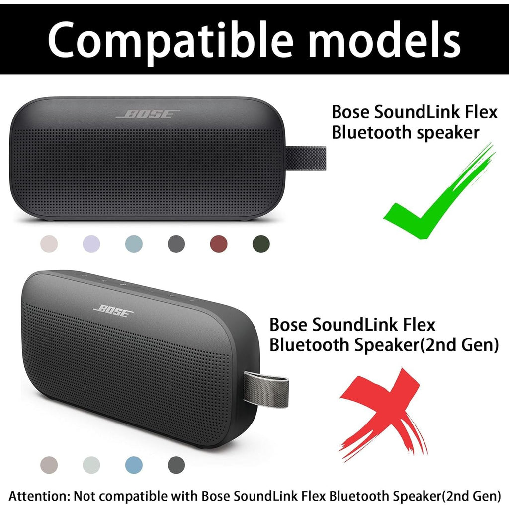 Buy now co2CREA Soft Silicone Case Replacement for Bose SoundLink Flex Bluetooth Portable Speaker (Silicone Case, White Smoke Case) at indiglob india