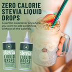 Stevia Liquid Drops, 8 Fl oz, 1823 servings, Pure Concentrated Drops with Zero Calories & Zero Carbs, Delicious Sugar Substitute Great for Keto & Paleo Diets