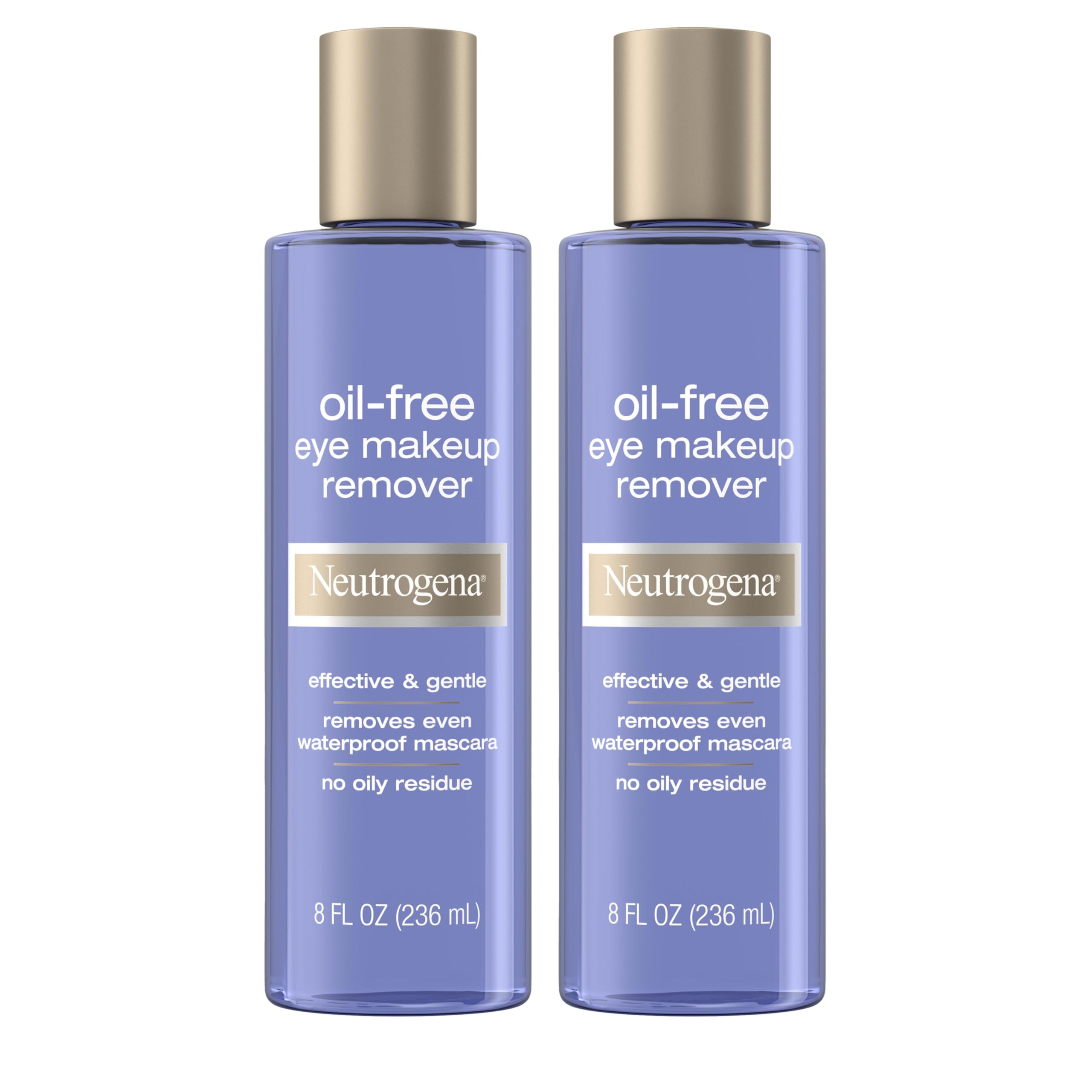 Buy now Neutrogena Oil-Free Eye Makeup Remover & Cleanser, Gentle & Non-Greasy Makeup Remover for Waterproof Mascara, 8 fl. Oz, 2 Pack at indiglob india