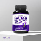 Saffron Supplements for Mood, Energy & Vision Support (3 Month Supply) Pure Saffron Extract 88.5mg Per Serving - Vegan Safe, Gluten Free, Third Party Tested & Non GMO - USA Made (90 Veggie Capsules)