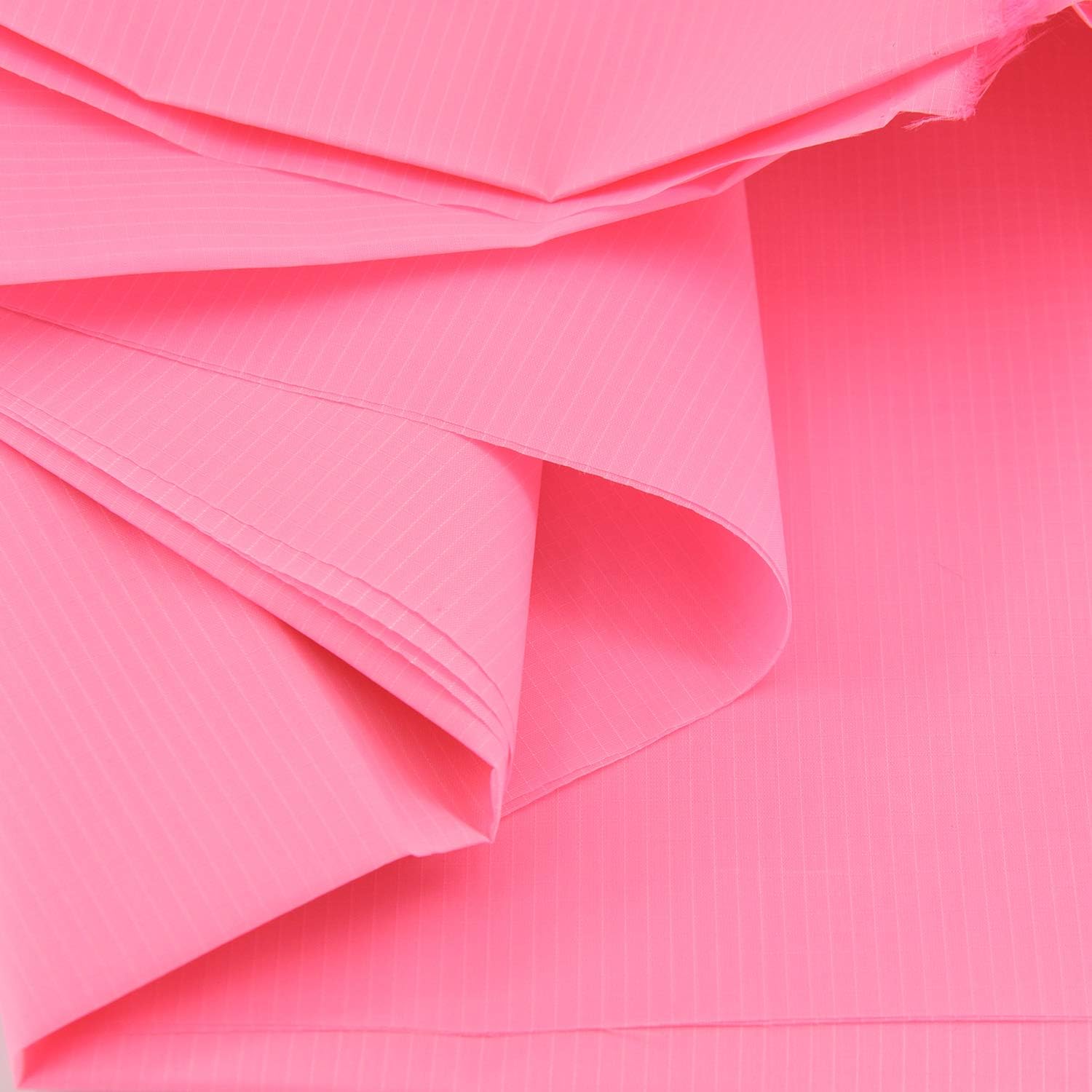 Buy now Rose Flavor Nylon Ribstop Waterproof Fabric 1.7OZ 70D 58“ by 1 Yard(Black) 1yd Pink at indiglob india