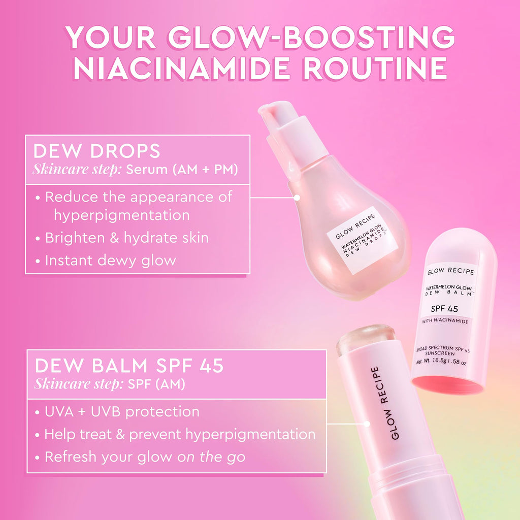 Buy now Glow Recipe Face Sunscreen Stick SPF 45 - Travel Size Roll On Korean Sunscreen with Hydrating Hyaluronic Acid & Niacinamide for a Dewy Glow - No White Cast (.58oz) at indiglob india