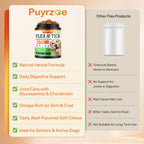 Puyrzoe Flea and Tick Prevention for Dogs, Dog Flea and Tick Treatment Chew