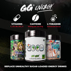 Gamer Supps GG Energy - Good by SMii7Y (100 Servings) - Keto Friendly Gaming Energy and Nootropic Blend, Sugar Free + Caffeine + Vitamins + Immune Support, Powder Drink