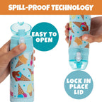 Buy now Bentology Stainless Steel 13 oz Reusable Water Bottle for Kids, Ice Cream - Double Wall Insulated, Spill Proof Lid w/Built-in Straw- Keep Liquids Hot or Cold For Hours- Fits in Lunch Boxes & Bags at indiglob india