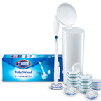 Buy now CLOROX ToiletWand Toilet Bowl Cleaner- Toilet Brush, Storage Caddy and 16 Disinfecting Refill Heads 1 Count (Pack of 1) at indiglob india
