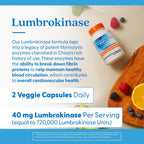 Buy now Doctors Best Lumbrokinase, Supports Heart Function, 720,000 Units Per Serving, 60 Veggie Caps at indiglob india